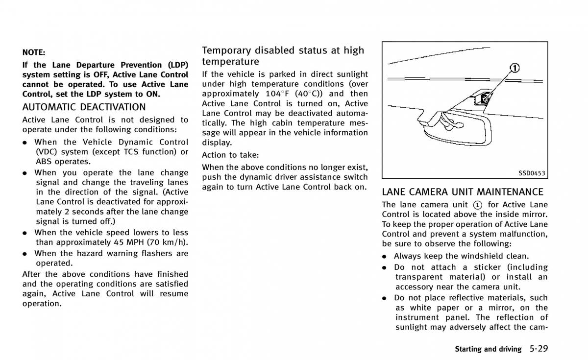 Infiniti Q50 owners manual / page 200