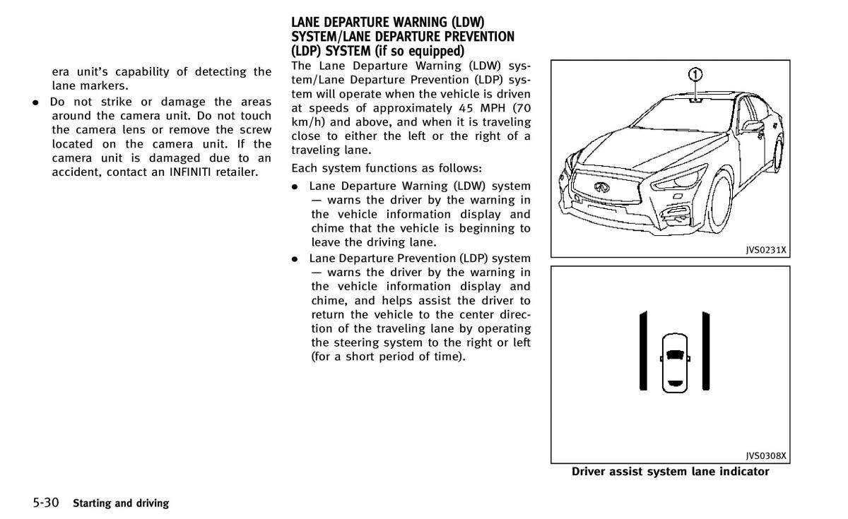 Infiniti Q50 owners manual / page 201