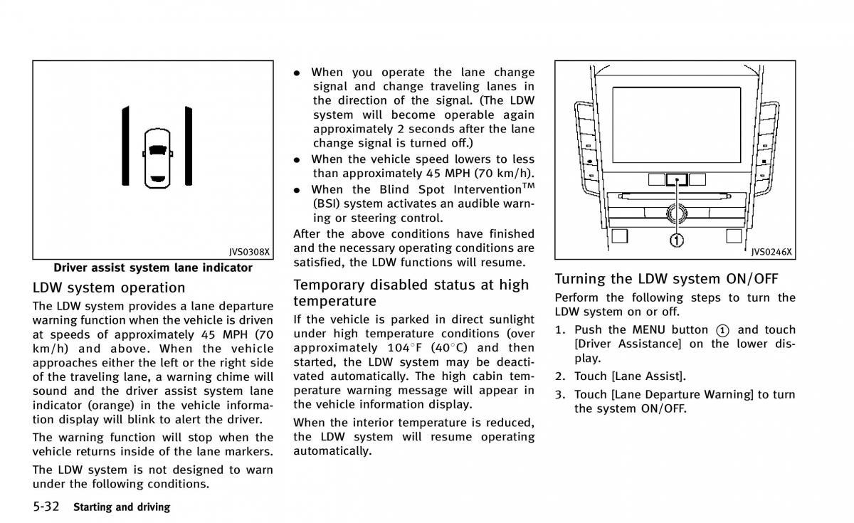 Infiniti Q50 owners manual / page 203