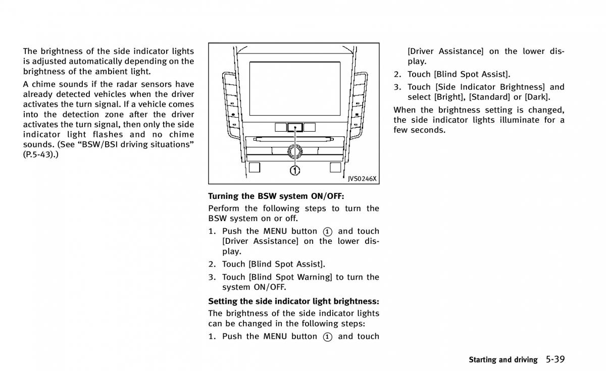 Infiniti Q50 owners manual / page 210