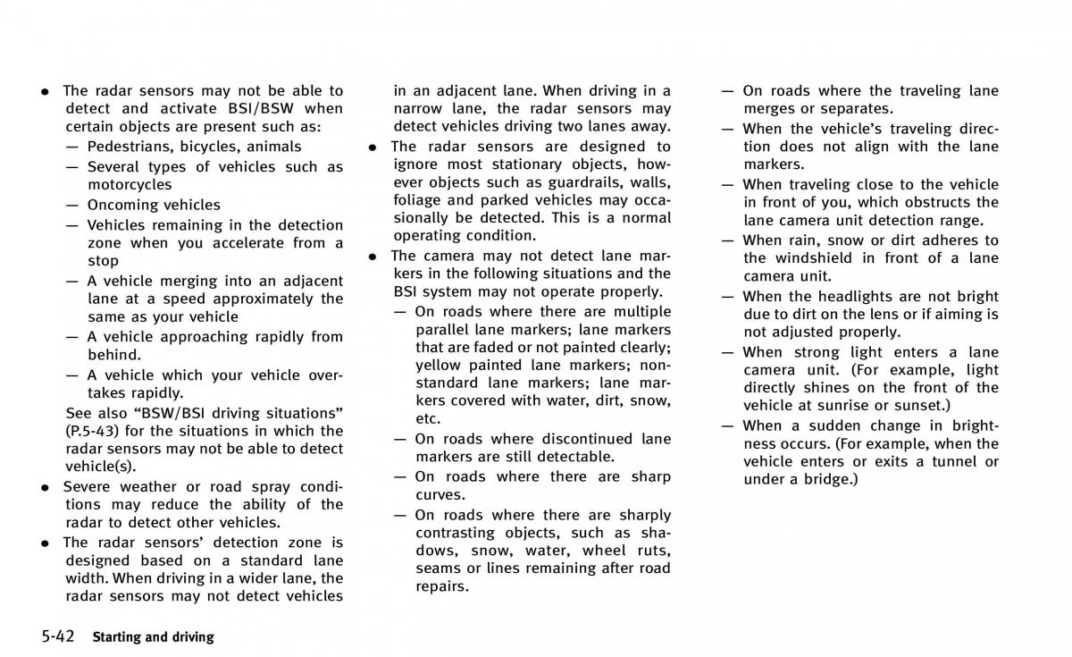 Infiniti Q50 owners manual / page 213