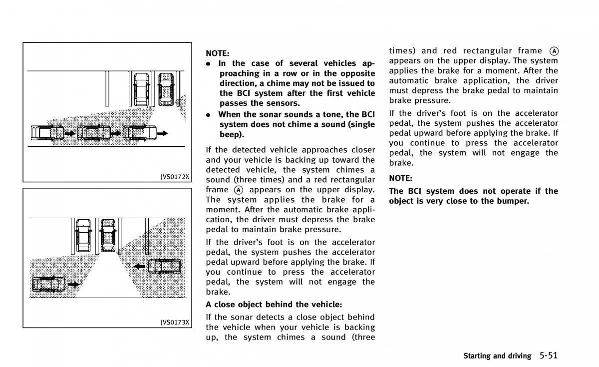 Infiniti Q50 owners manual / page 222