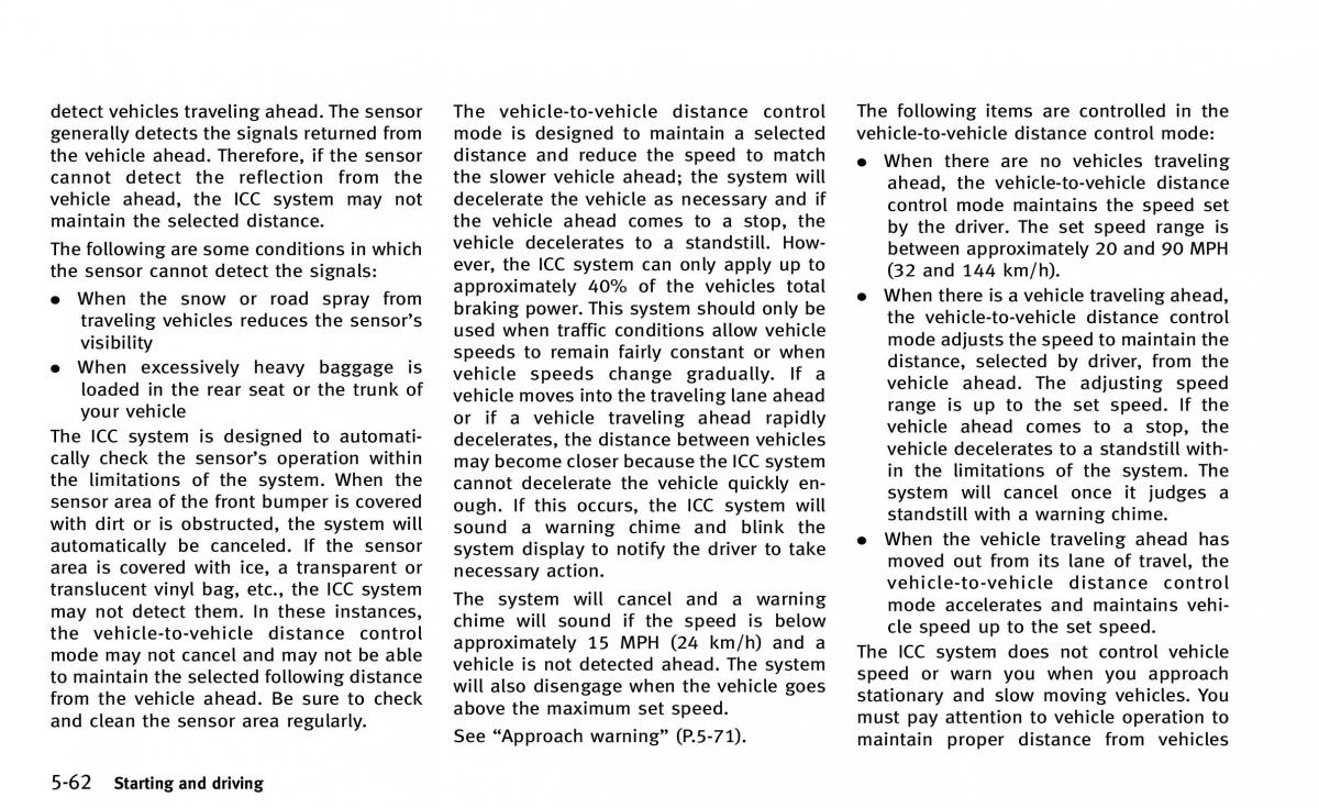 Infiniti Q50 owners manual / page 233