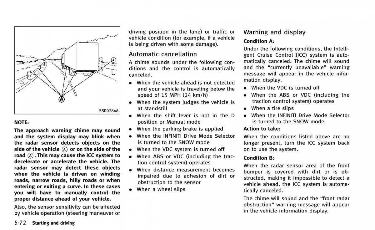 Infiniti Q50 owners manual / page 243