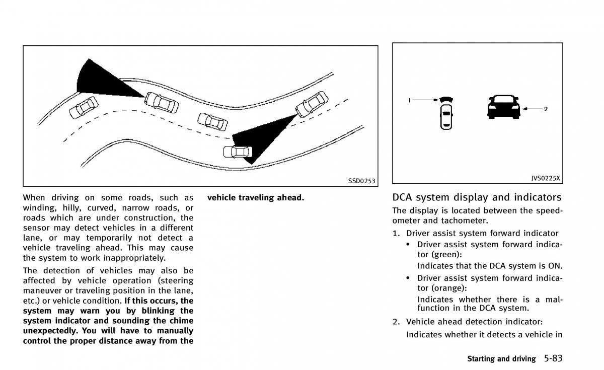 Infiniti Q50 owners manual / page 254