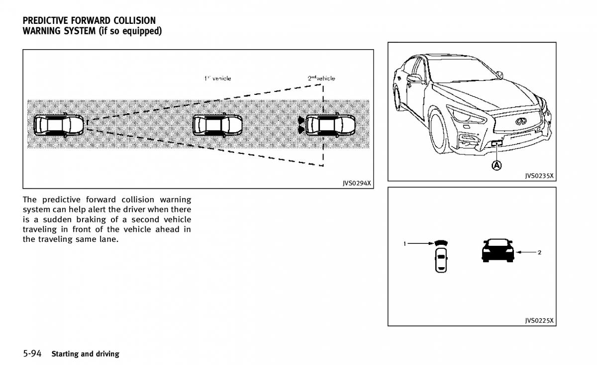 Infiniti Q50 owners manual / page 265