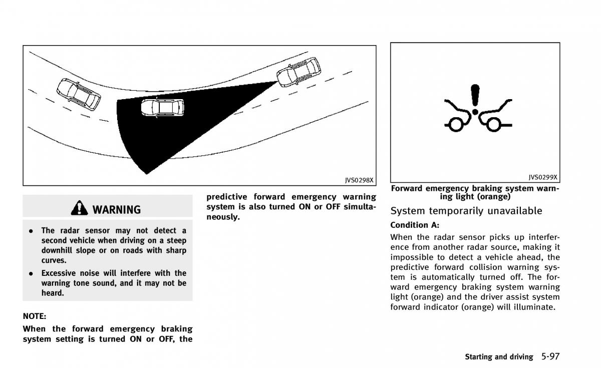 Infiniti Q50 owners manual / page 268