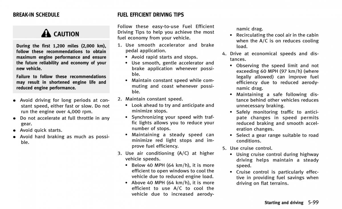 Infiniti Q50 owners manual / page 270