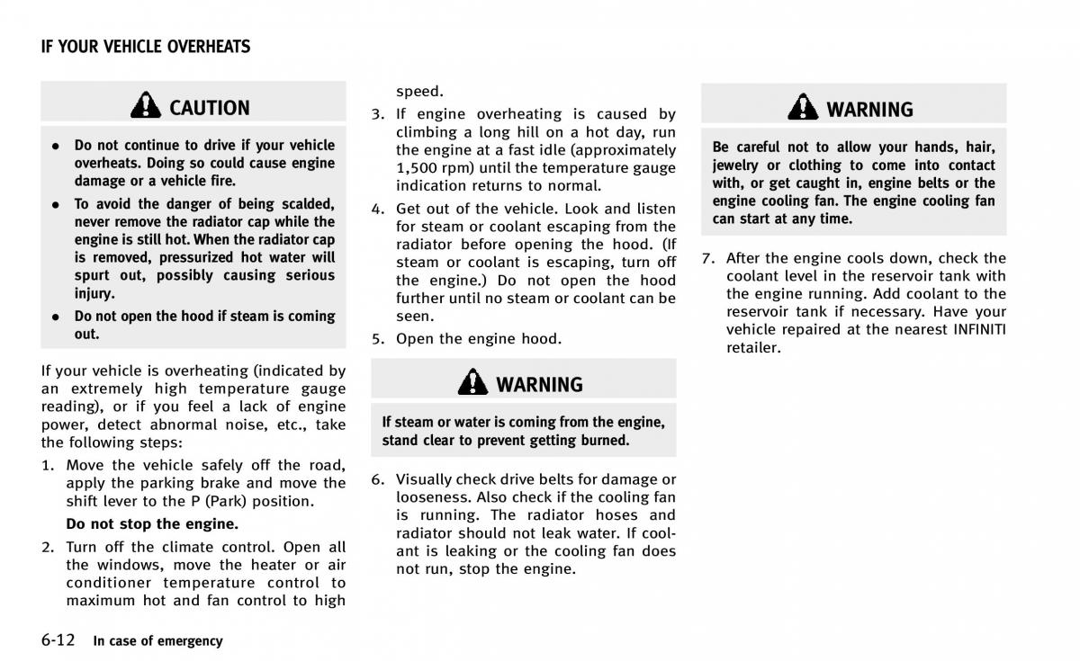 Infiniti Q50 owners manual / page 297