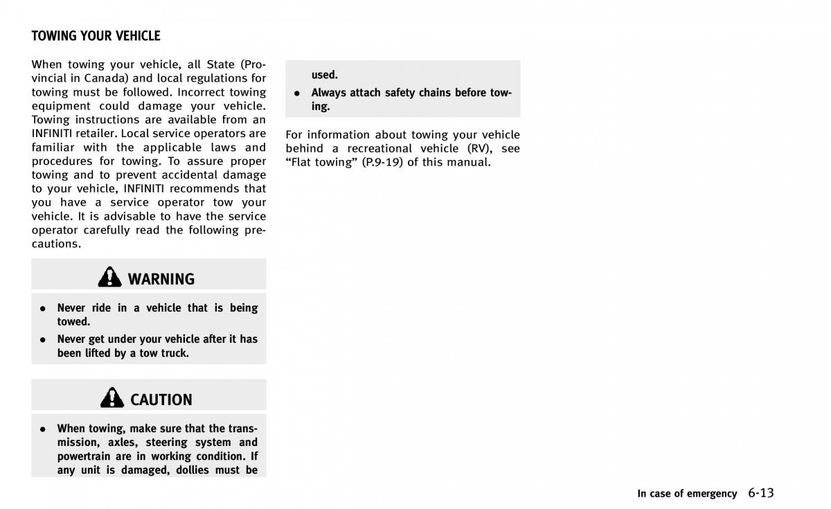 Infiniti Q50 owners manual / page 298