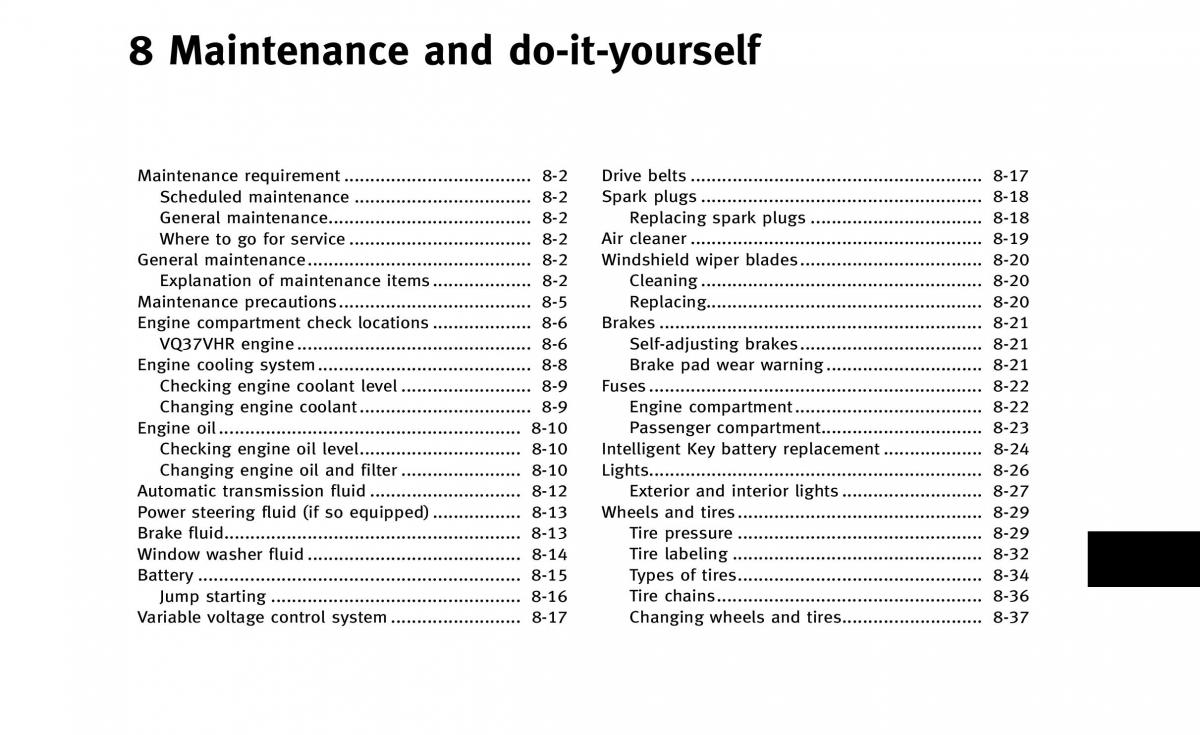 Infiniti Q50 owners manual / page 312