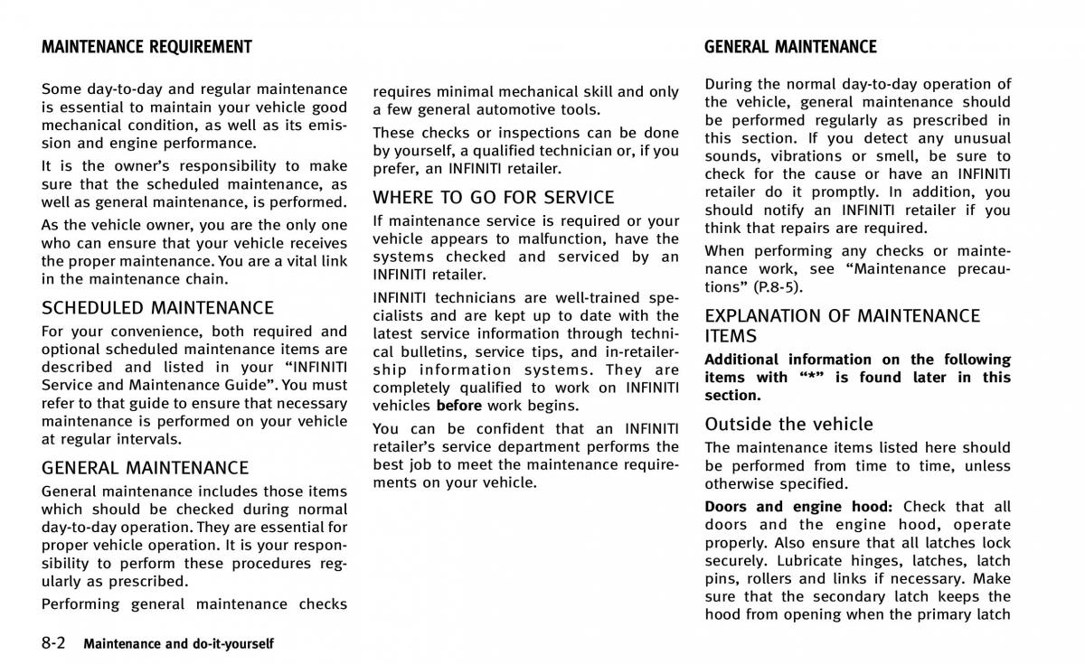 Infiniti Q50 owners manual / page 313