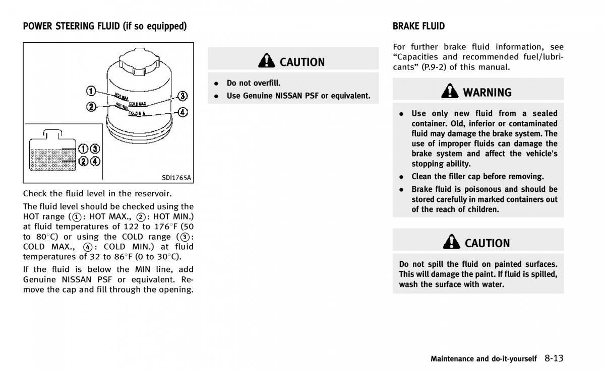 Infiniti Q50 owners manual / page 324