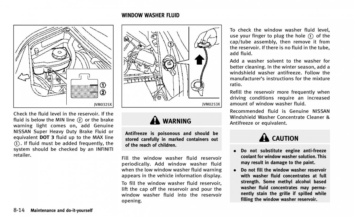 Infiniti Q50 owners manual / page 325