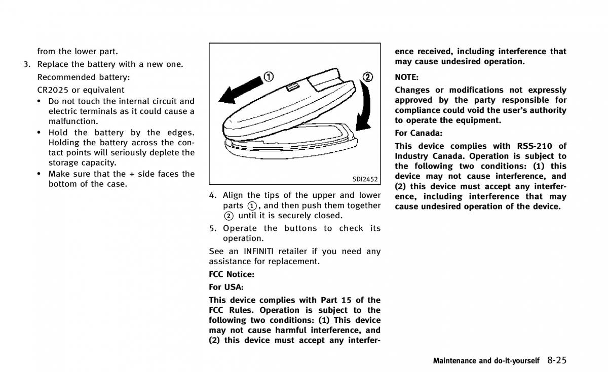 Infiniti Q50 owners manual / page 336