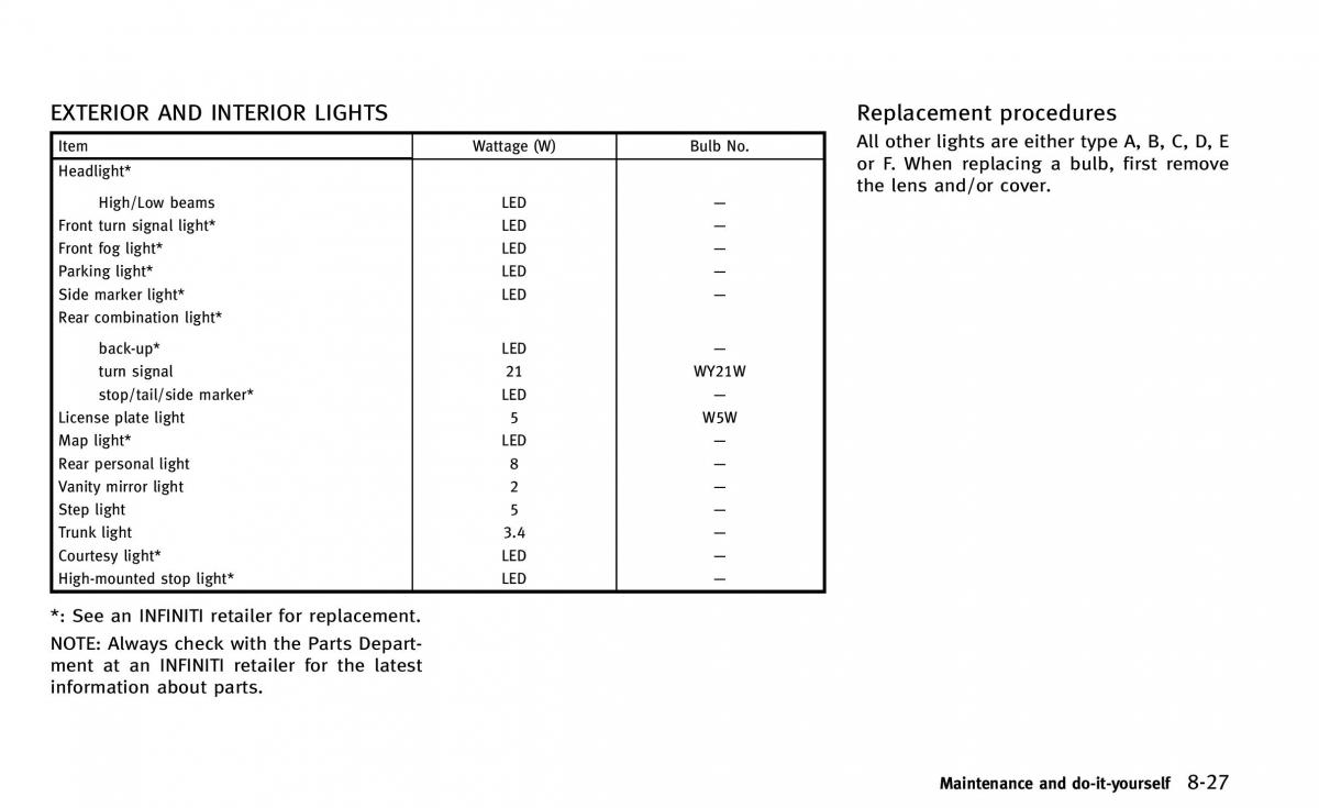 Infiniti Q50 owners manual / page 338