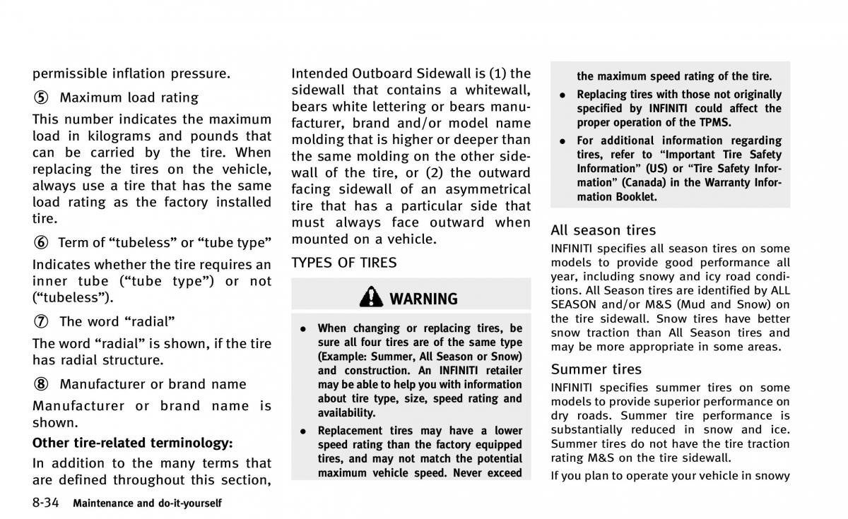 Infiniti Q50 owners manual / page 345