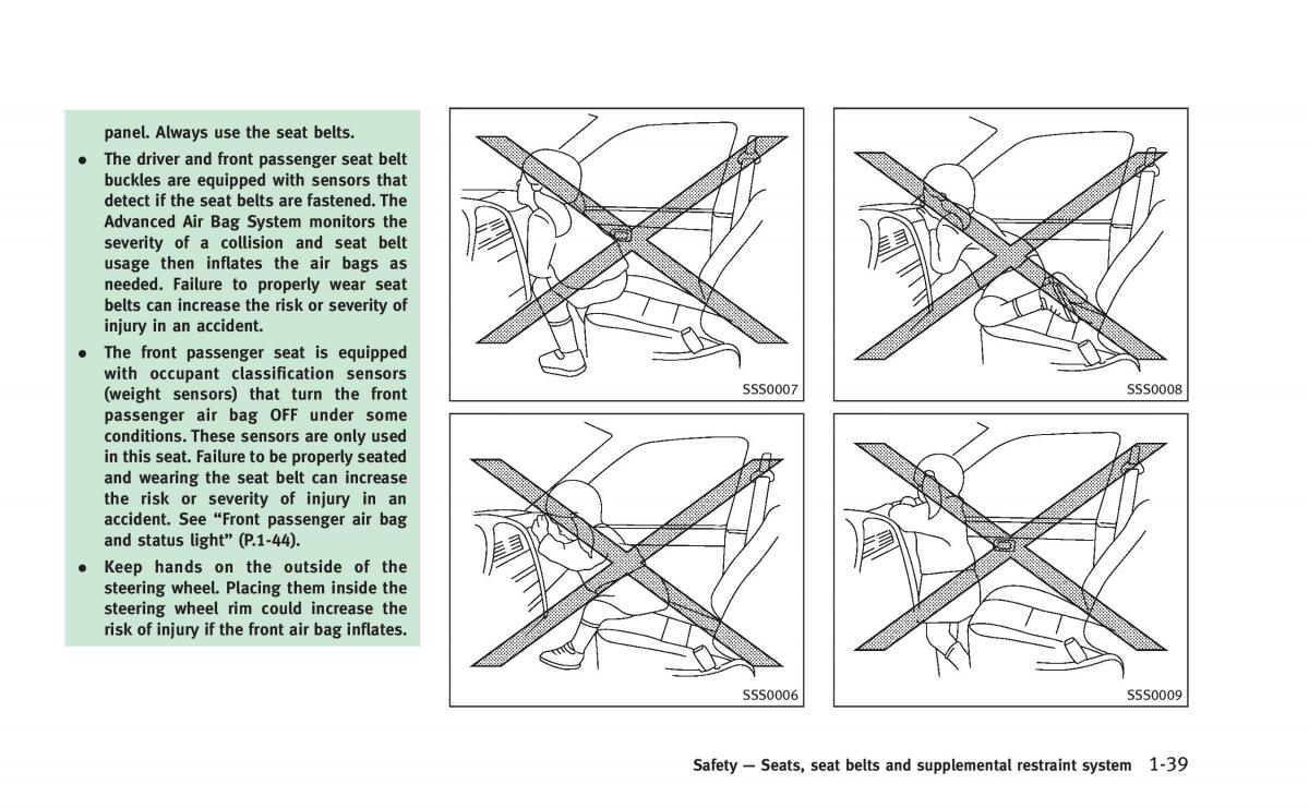 Infiniti Q50 Hybrid owners manual / page 70