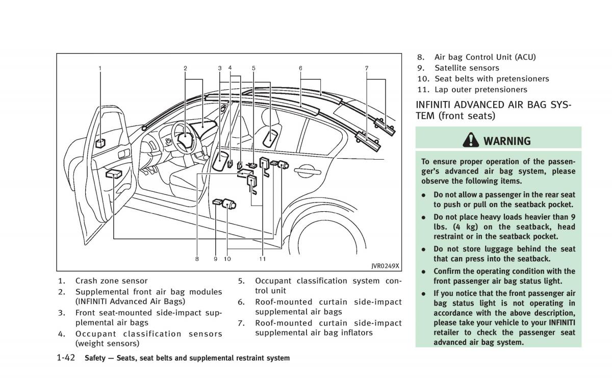 Infiniti Q50 Hybrid owners manual / page 73