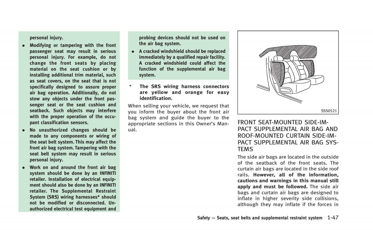 Infiniti Q50 Hybrid owners manual / page 78