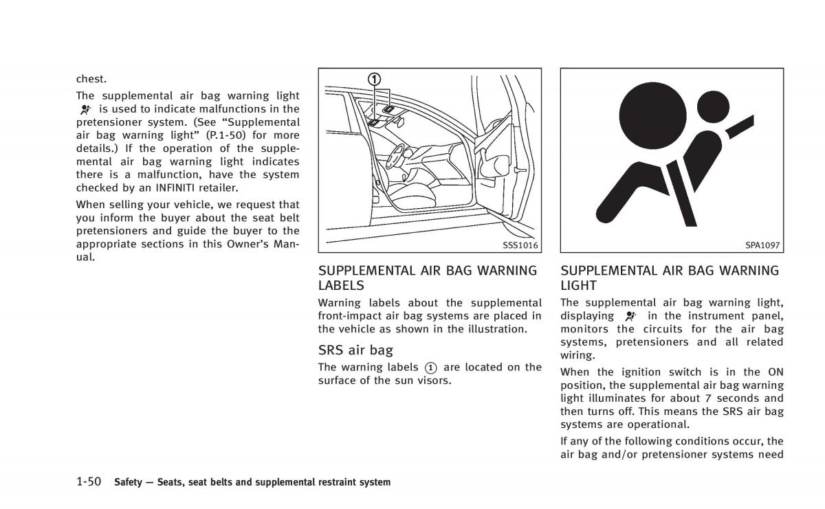 Infiniti Q50 Hybrid owners manual / page 81