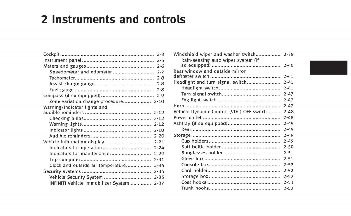 Infiniti Q50 Hybrid owners manual / page 84