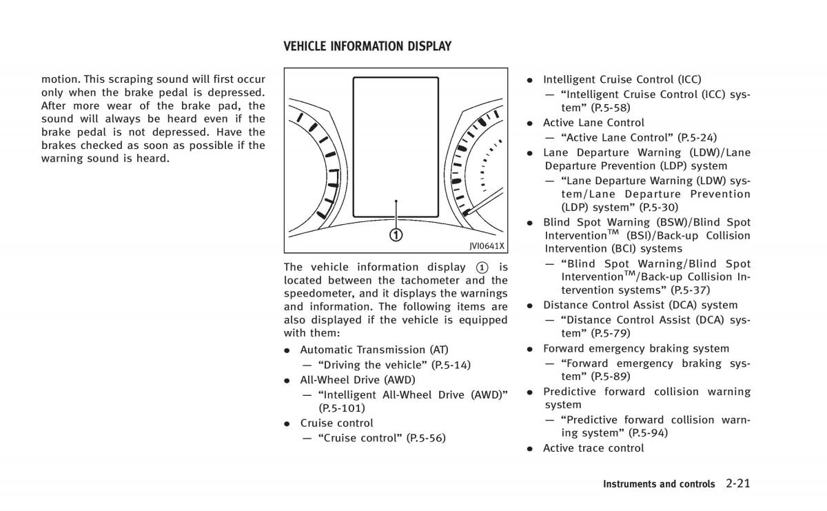 Infiniti Q50 Hybrid owners manual / page 104