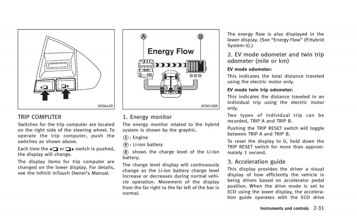 Infiniti Q50 Hybrid owners manual / page 114