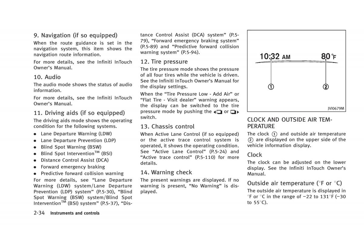 Infiniti Q50 Hybrid owners manual / page 117