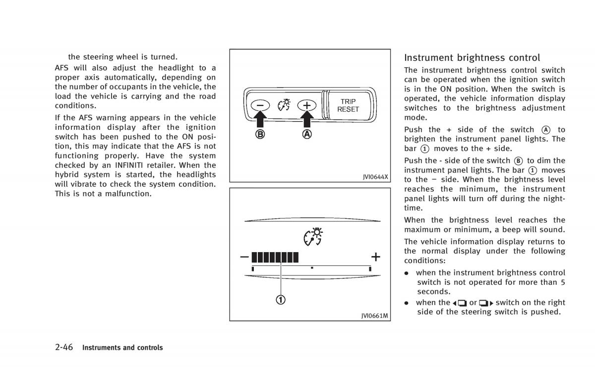 Infiniti Q50 Hybrid owners manual / page 129