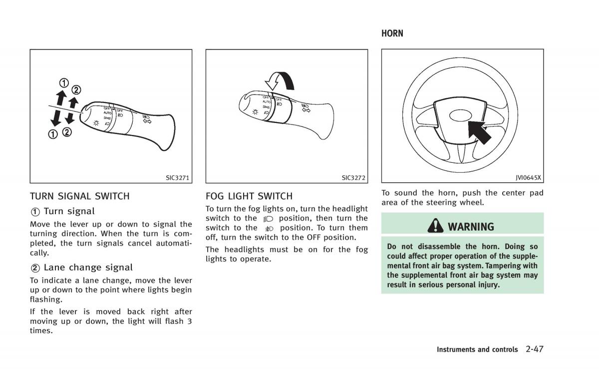 Infiniti Q50 Hybrid owners manual / page 130