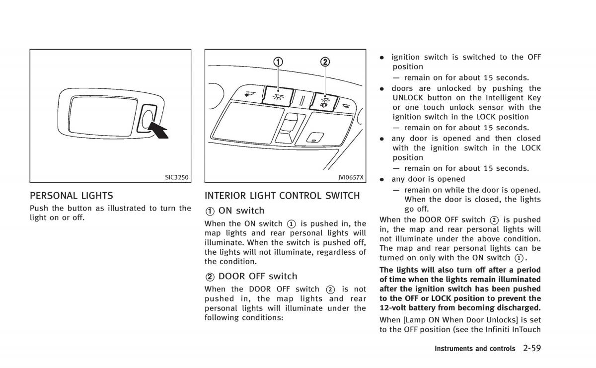 Infiniti Q50 Hybrid owners manual / page 142