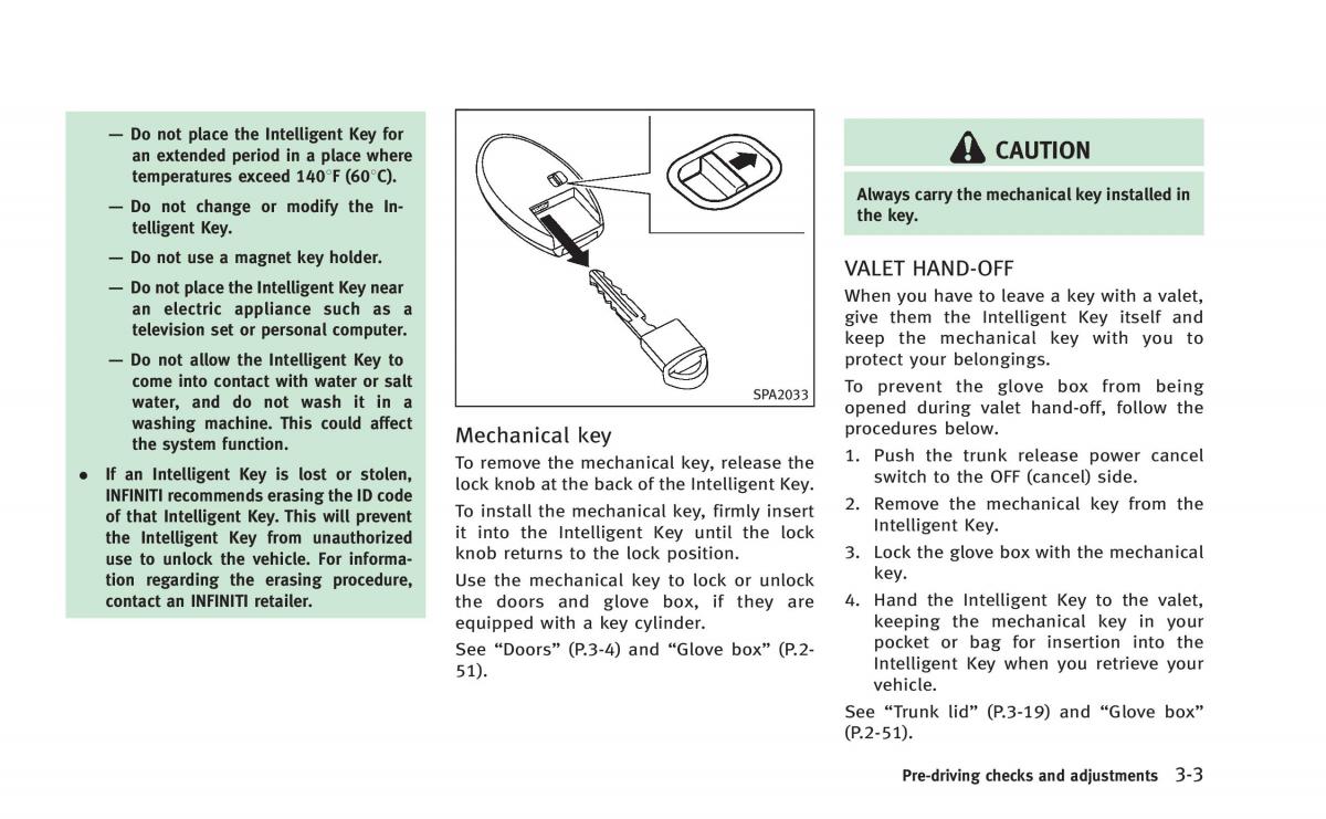 Infiniti Q50 Hybrid owners manual / page 152