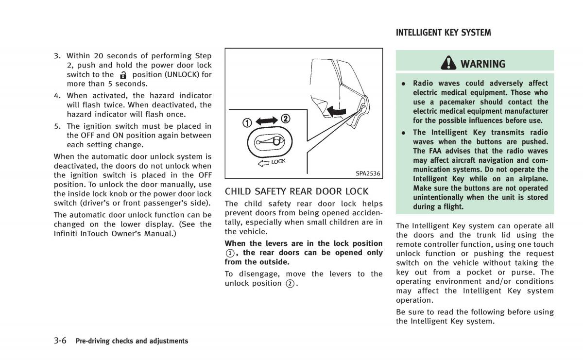 Infiniti Q50 Hybrid owners manual / page 155