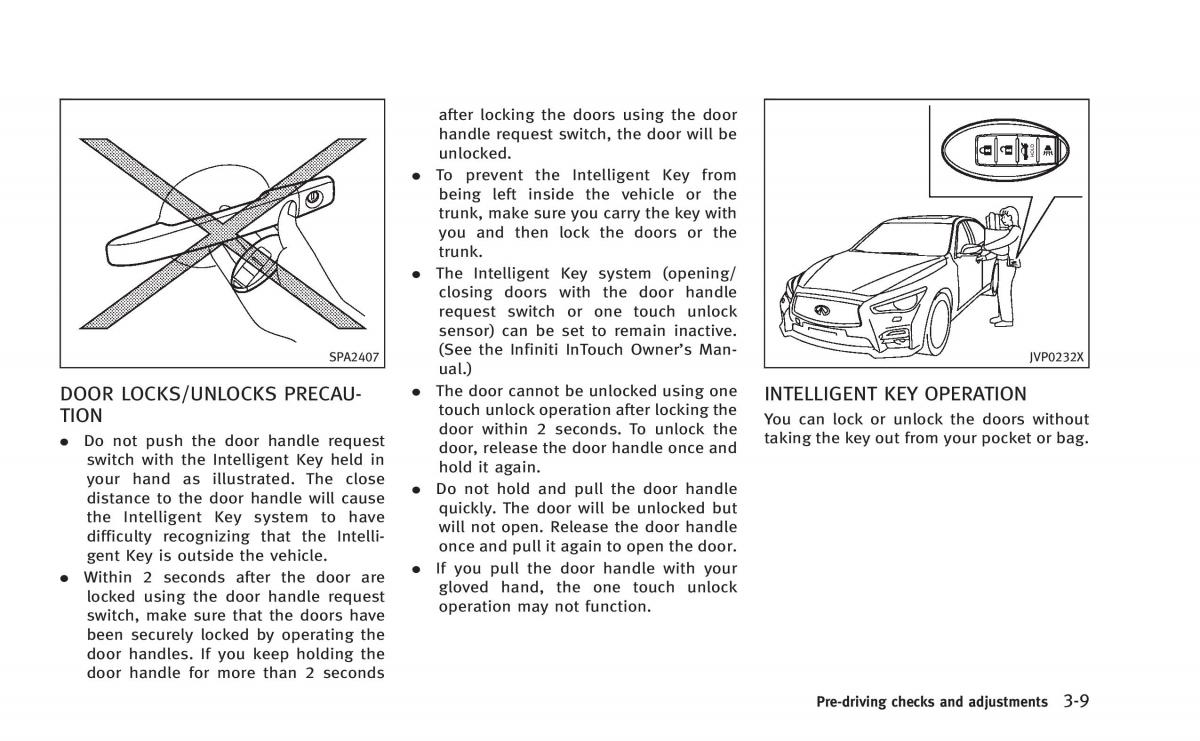 Infiniti Q50 Hybrid owners manual / page 158