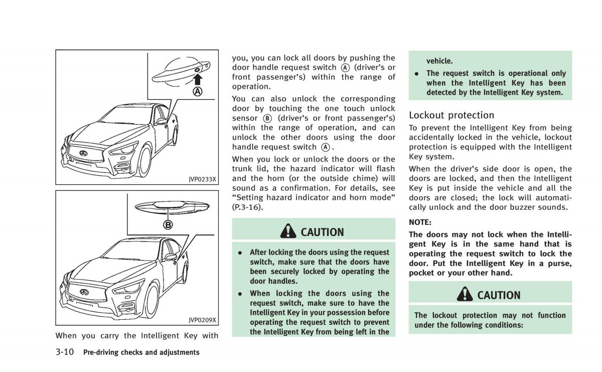 Infiniti Q50 Hybrid owners manual / page 159