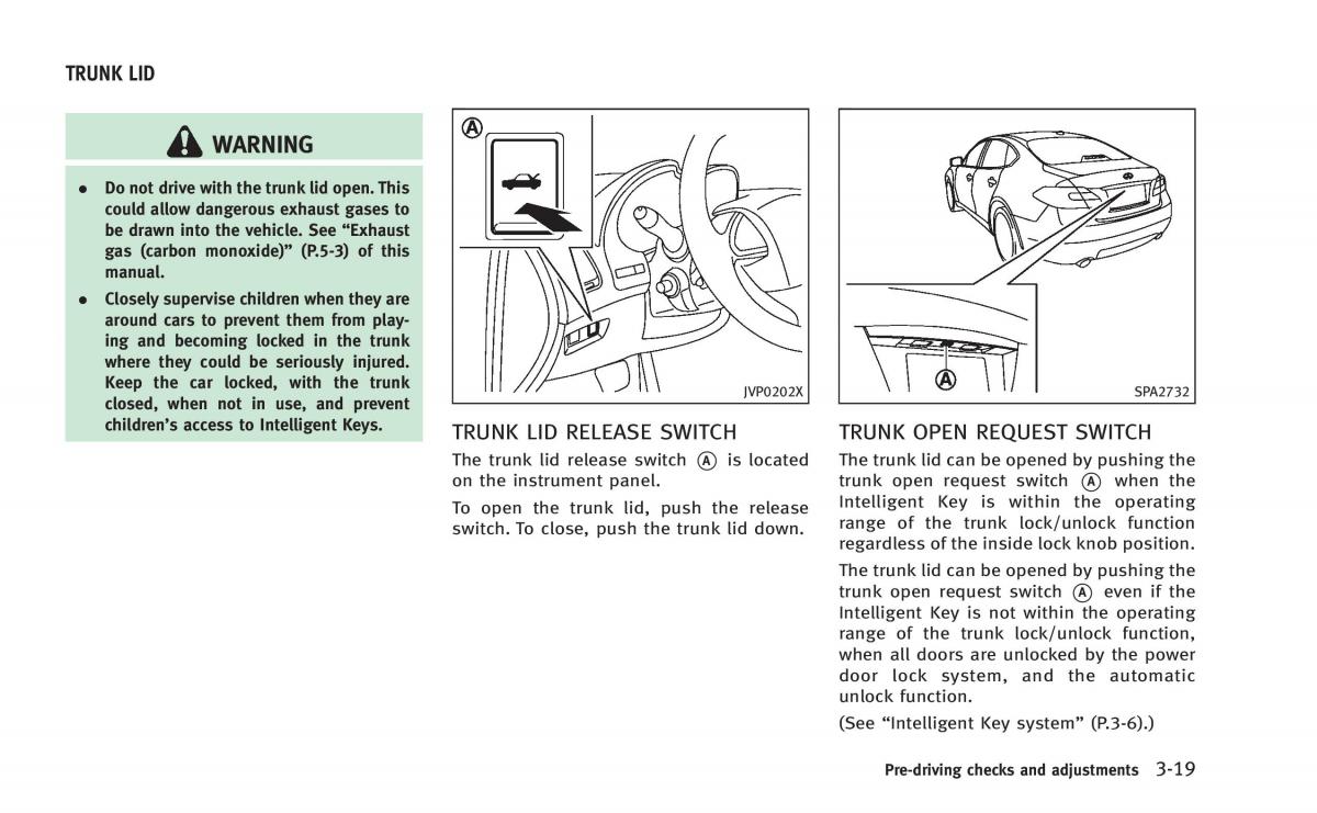 Infiniti Q50 Hybrid owners manual / page 168