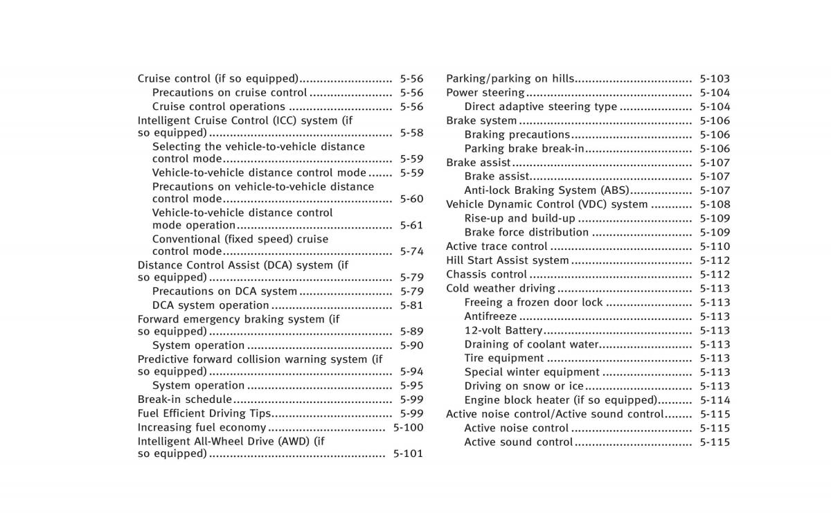 Infiniti Q50 Hybrid owners manual / page 187