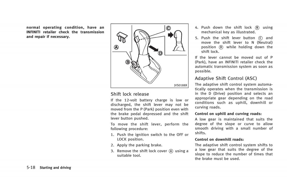 Infiniti Q50 Hybrid owners manual / page 203