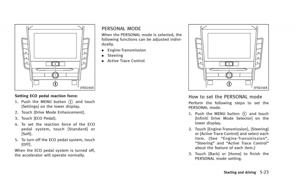 Infiniti Q50 Hybrid owners manual / page 208