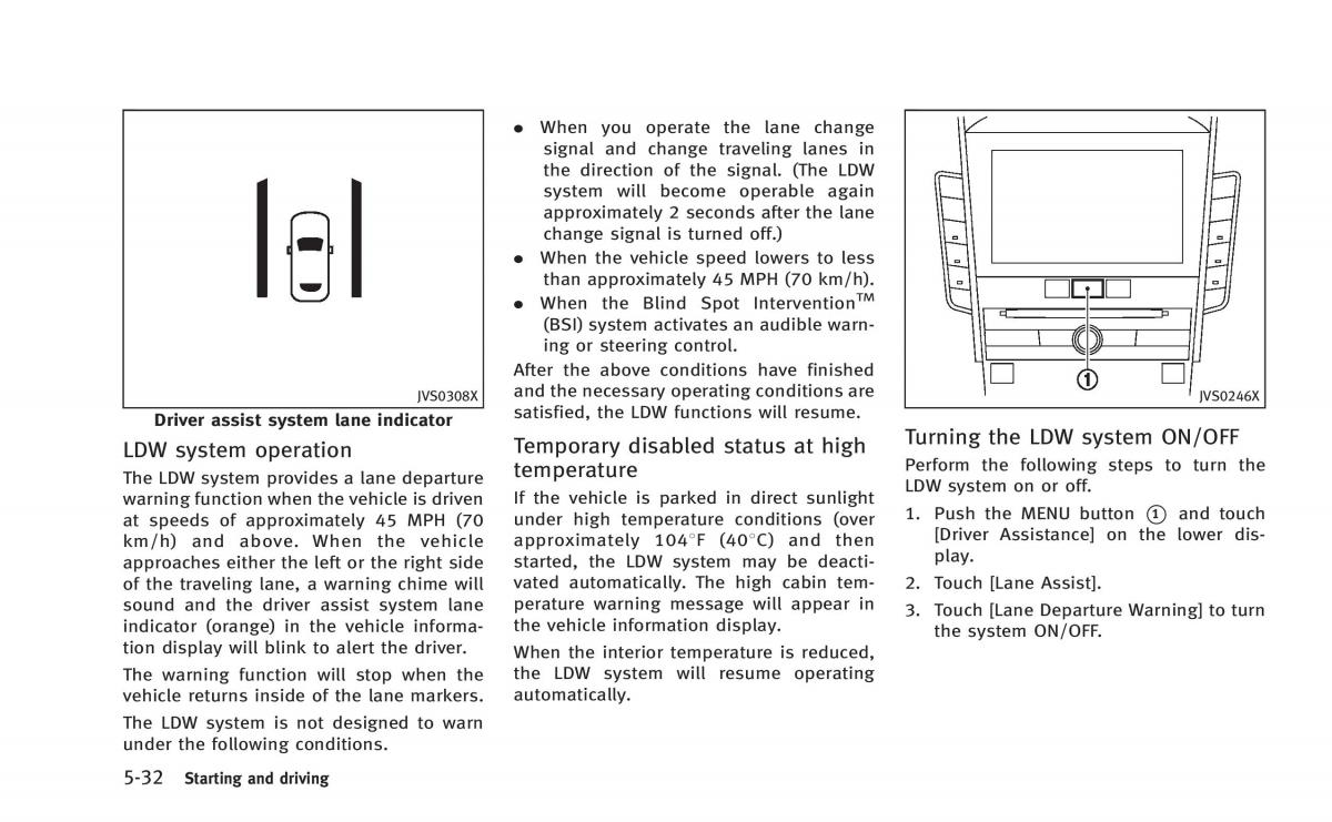 Infiniti Q50 Hybrid owners manual / page 217