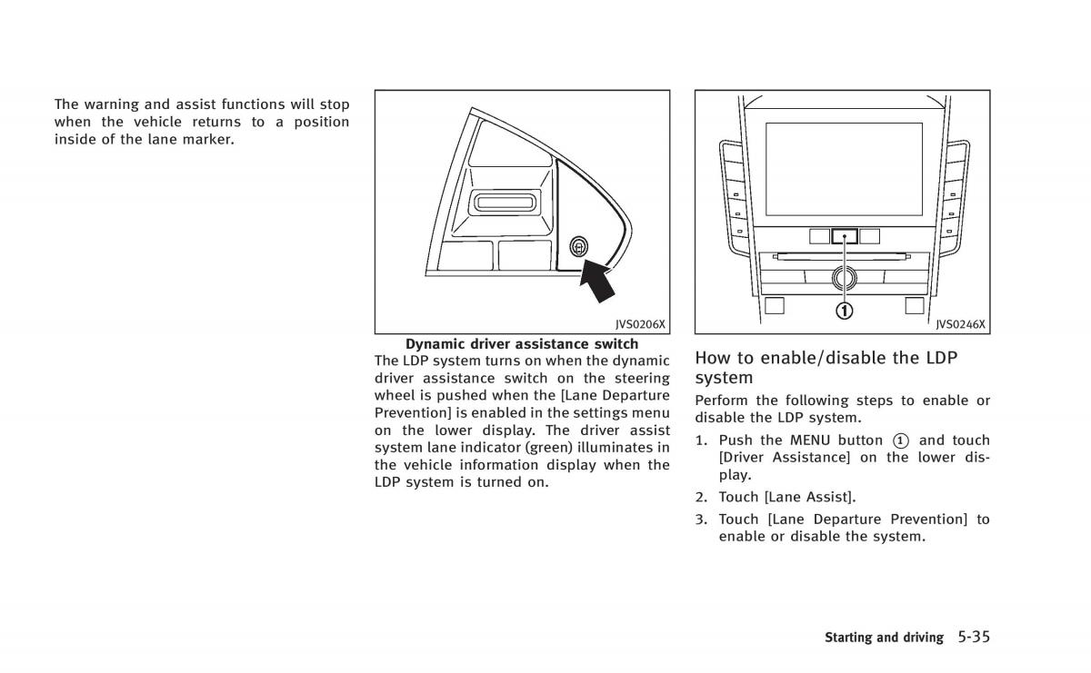 Infiniti Q50 Hybrid owners manual / page 220