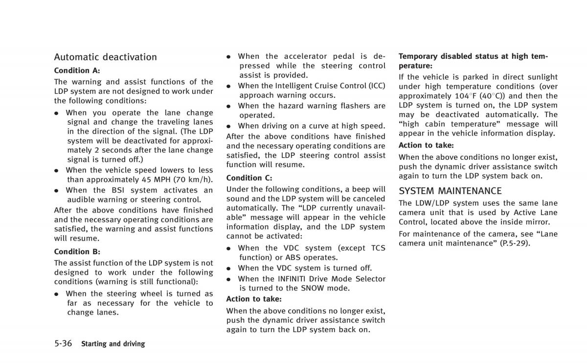 Infiniti Q50 Hybrid owners manual / page 221