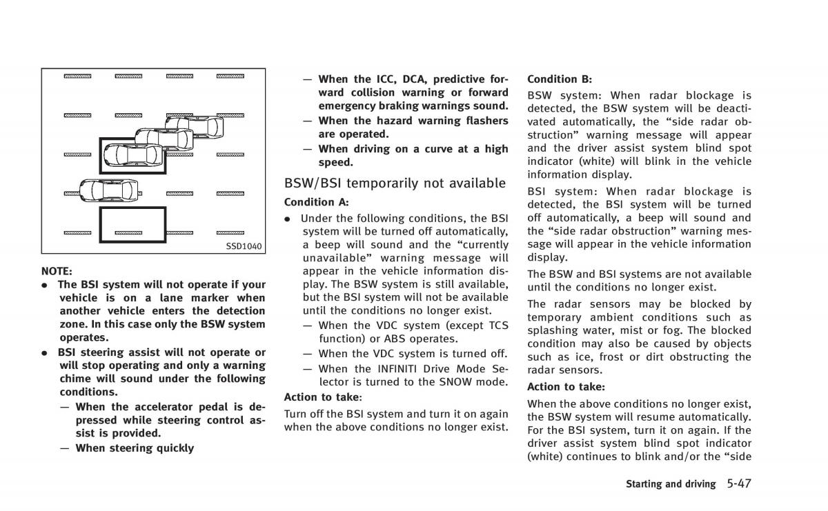 Infiniti Q50 Hybrid owners manual / page 232