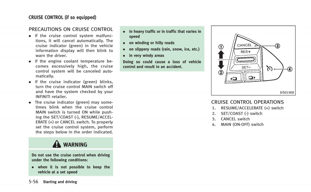 Infiniti Q50 Hybrid owners manual / page 241