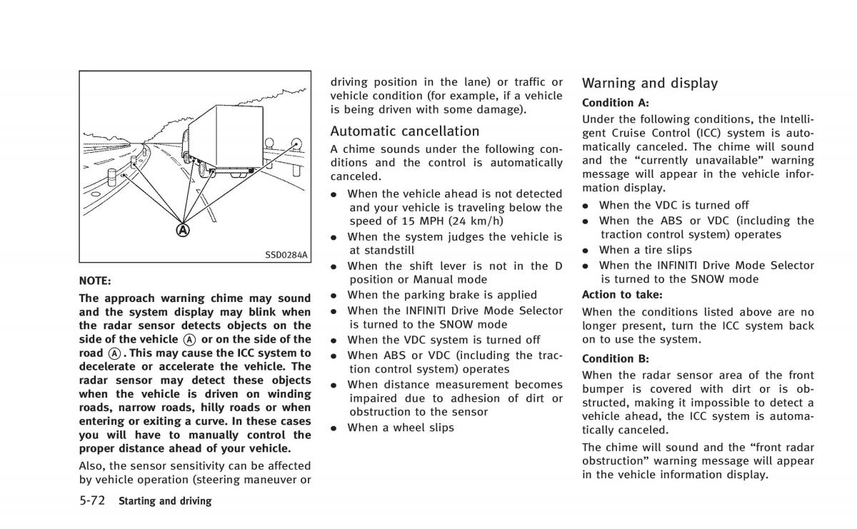 Infiniti Q50 Hybrid owners manual / page 257