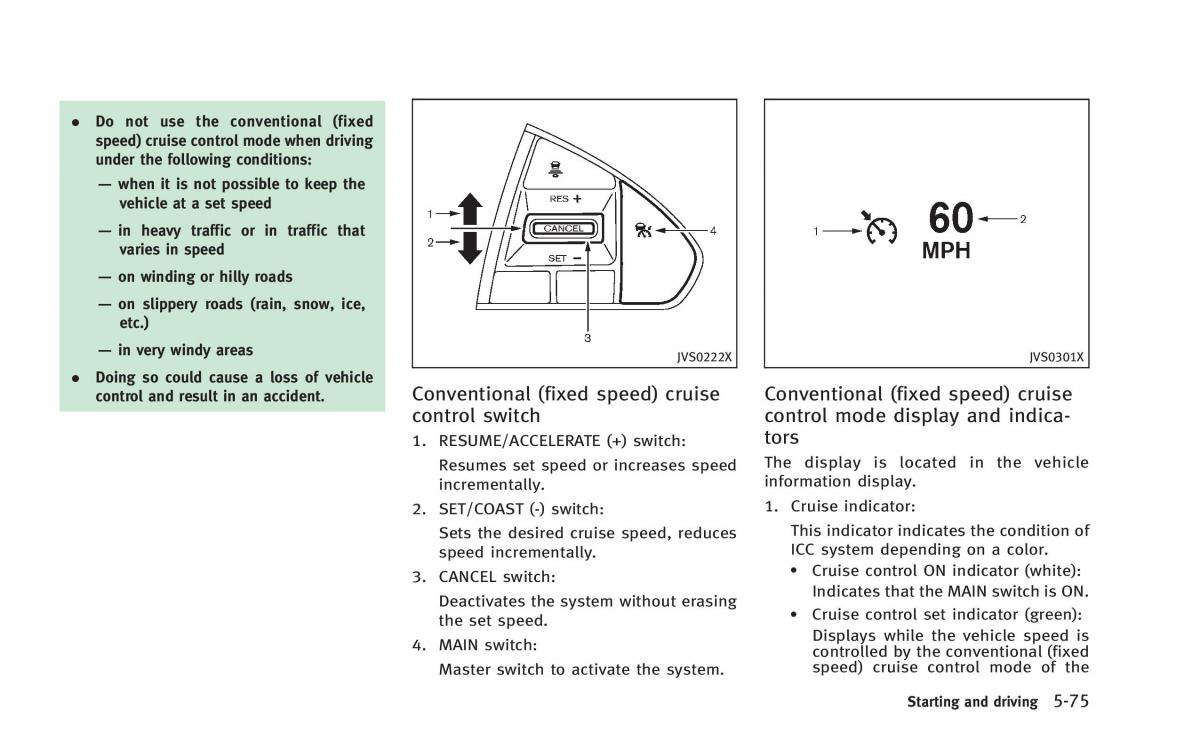 Infiniti Q50 Hybrid owners manual / page 260