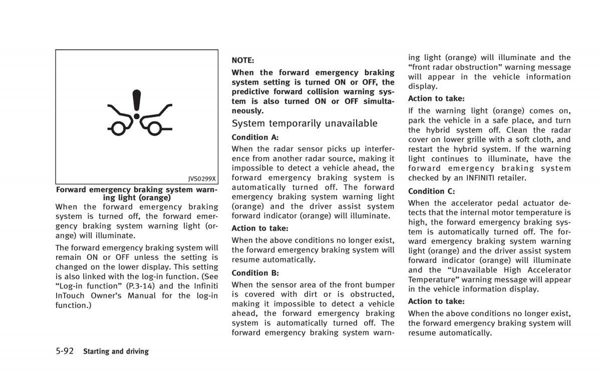 Infiniti Q50 Hybrid owners manual / page 277