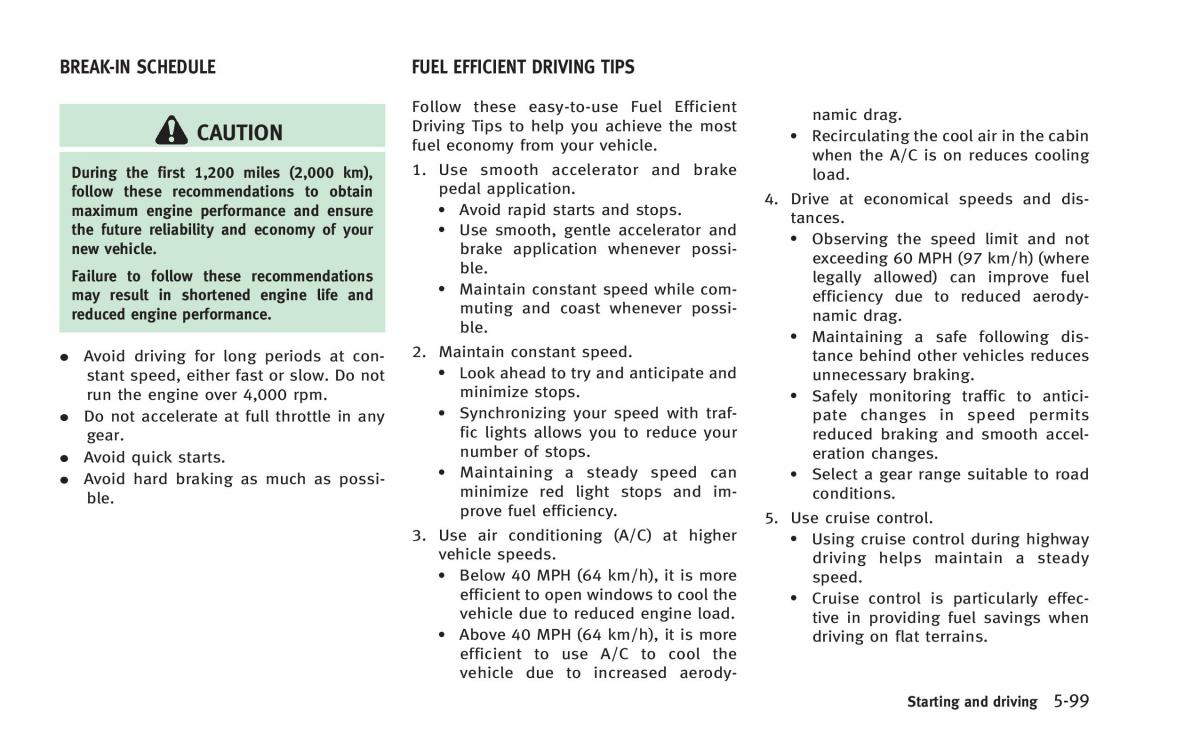 Infiniti Q50 Hybrid owners manual / page 284