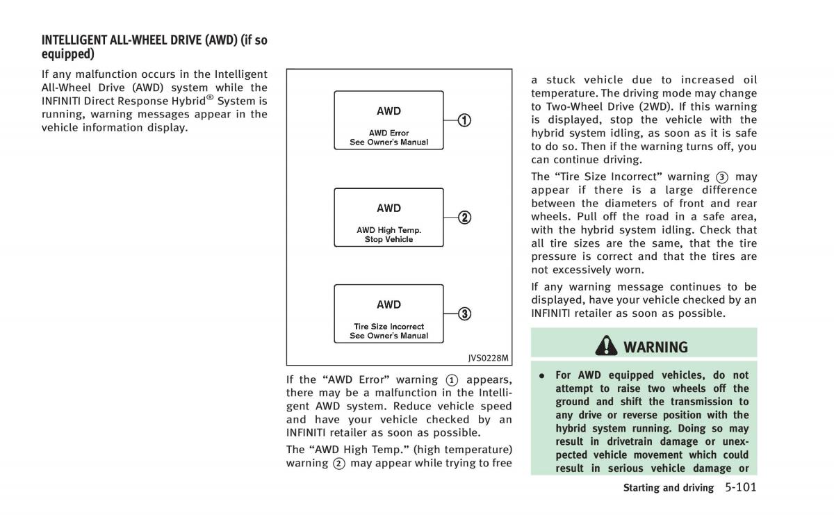 Infiniti Q50 Hybrid owners manual / page 286